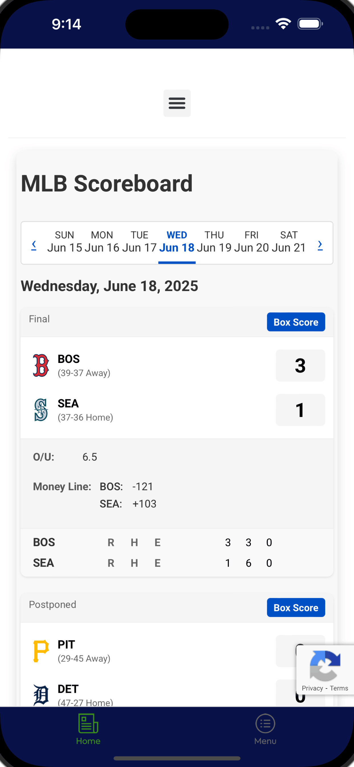 Sandman Sports screenshot 2