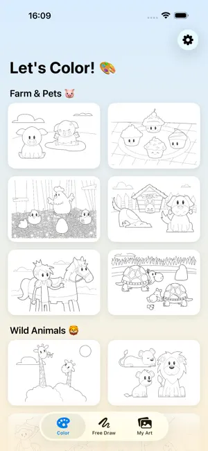 Coloring for Kids: Tap & Fill screenshot 1