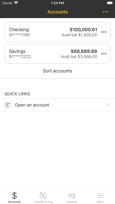 Embassy Mobile Banking iPhone screenshot 3 - Finance app