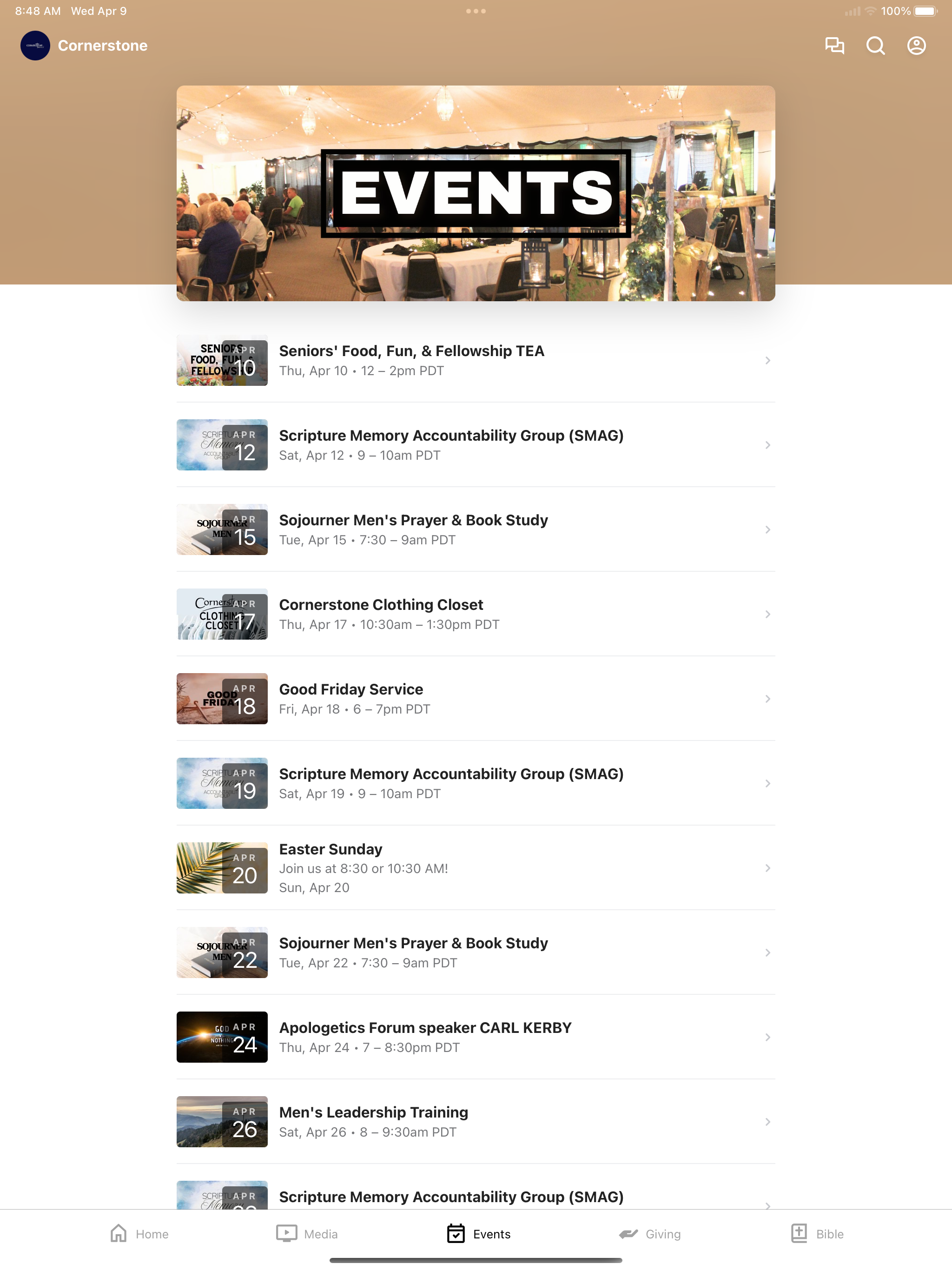 Cornerstone Bible Church WA screenshot 6