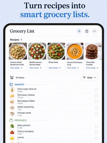 EatGood - Recipe Meal Planner iPad screenshot