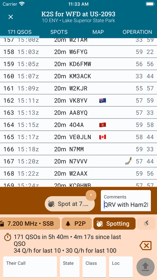 #2. Ham2K Portable Logger (iOS) By: Sebastian Delmont
