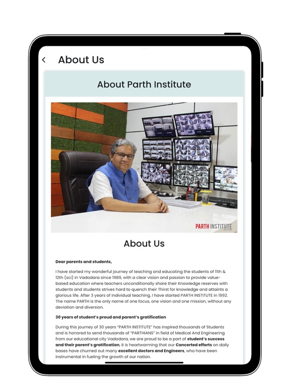 PARTH SCHOOL iPad screenshot 5 - Education app