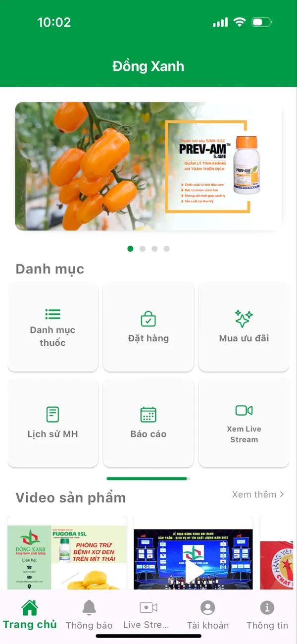 Screenshot #1 pour Thuốc BVTV Đồng Xanh