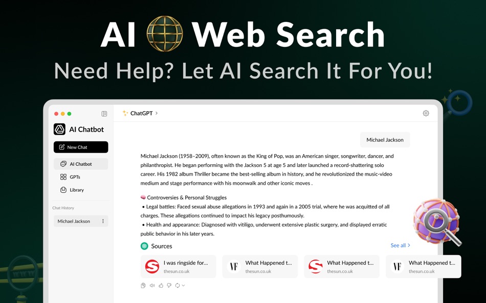 #7. AI Chatbot・AI Chat Assistant (macOS) Podle: Muhammad Usama Amin