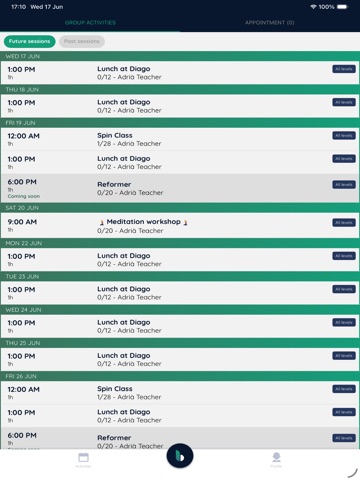 bsport Teacher iPad screenshot