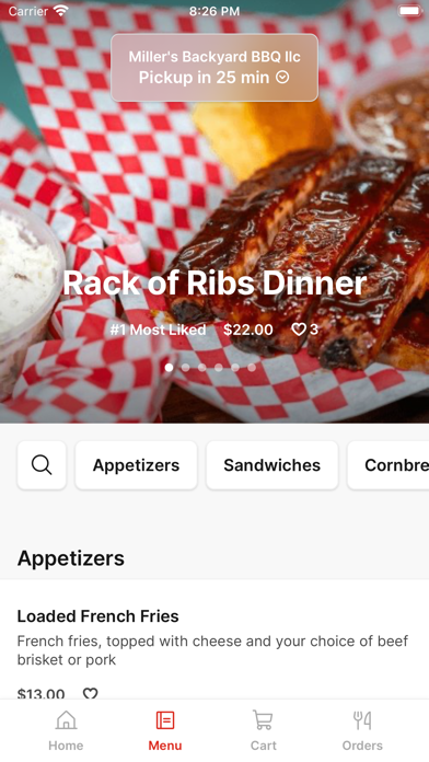 Miller's Backyard iPhone screenshot 2 - Food & Drink app