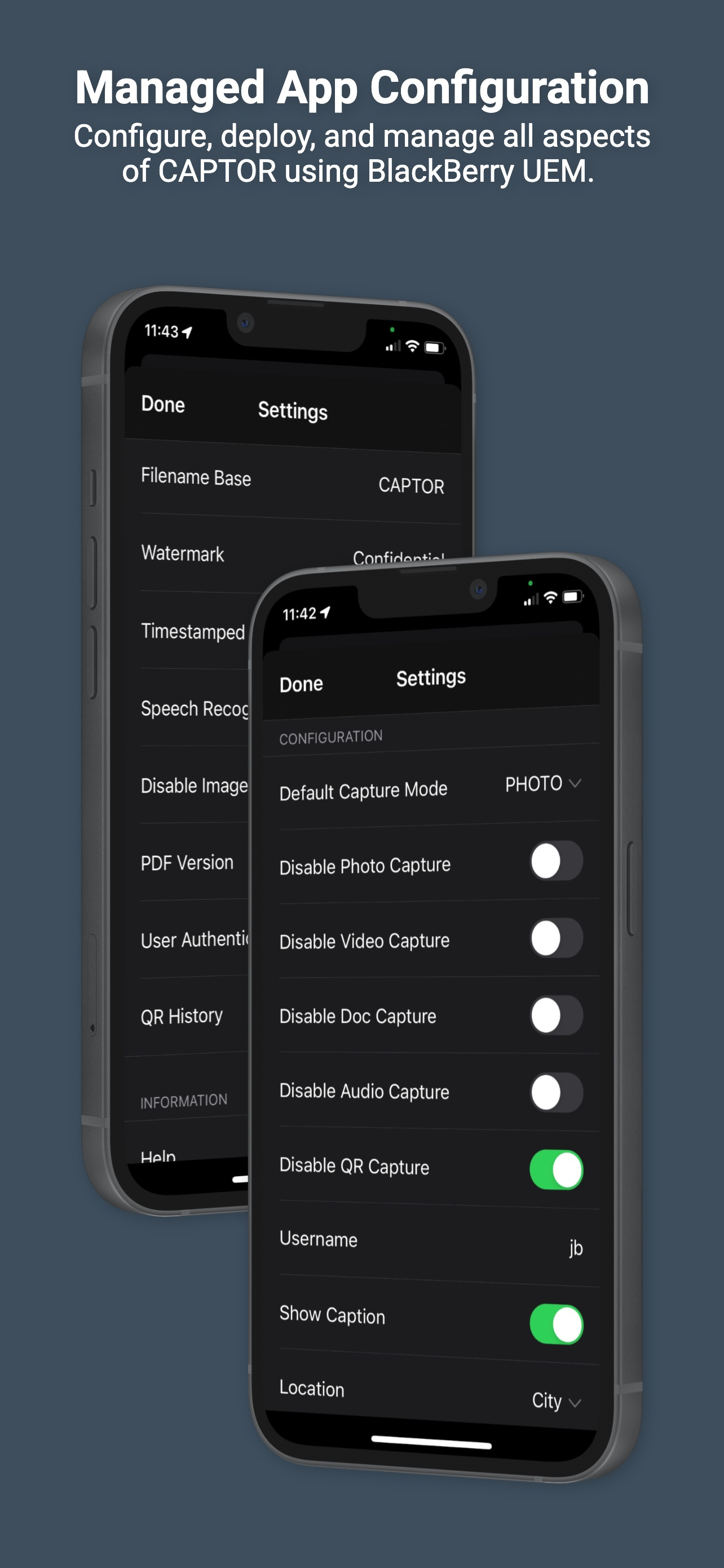 CAPTOR for BlackBerry