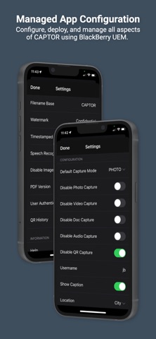 CAPTOR for BlackBerry screenshot