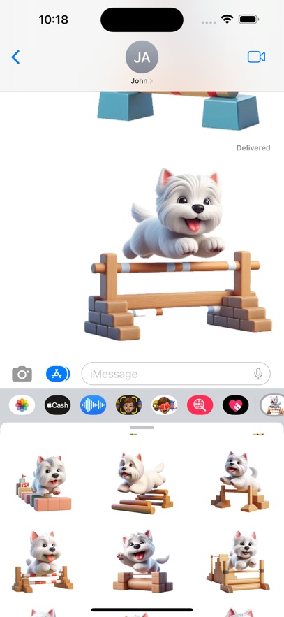 Westie Agility Stickers