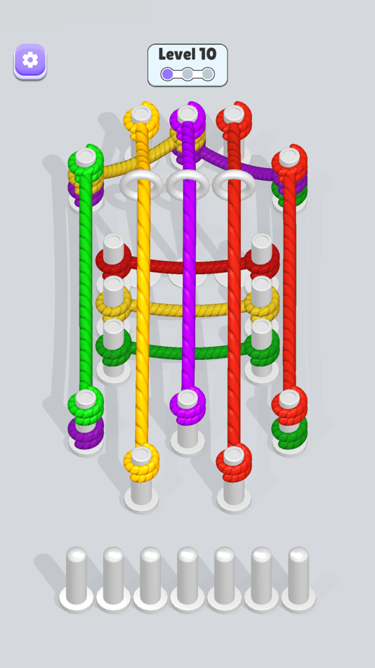 #7. Rope Triple Match (iOS) 由: 8Great, Games LLC