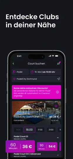 Screenshot von PadelCity – Padel Jetzt Buchen auf dem iPhone 2