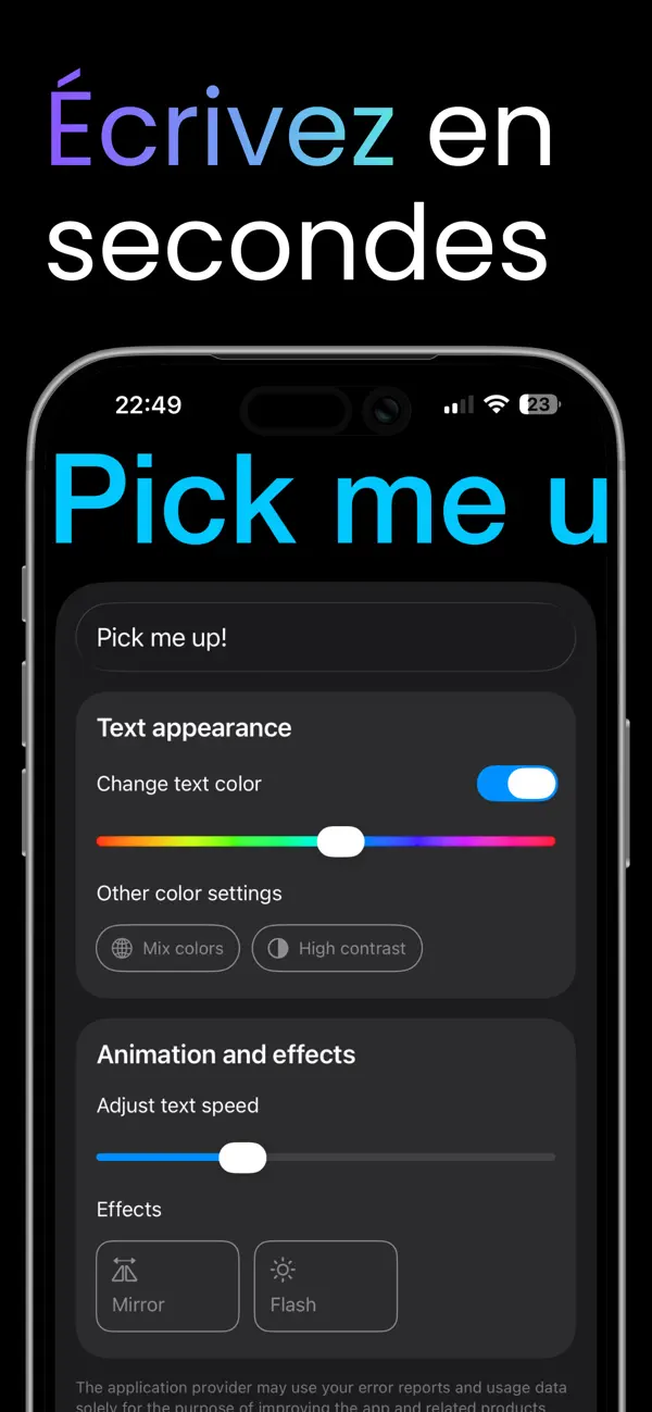 Screenshot #1 pour Text Banner
