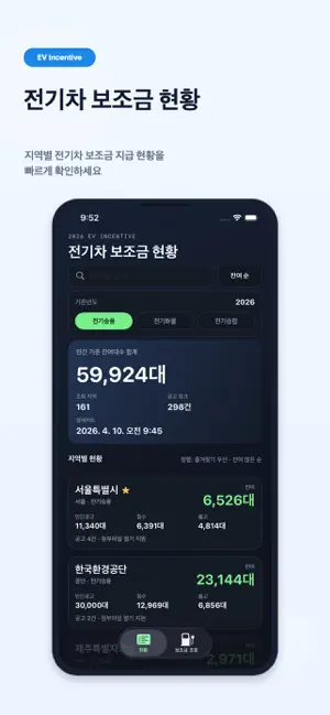전기차 보조금 - EV 인센티브 iPhone screenshot 1