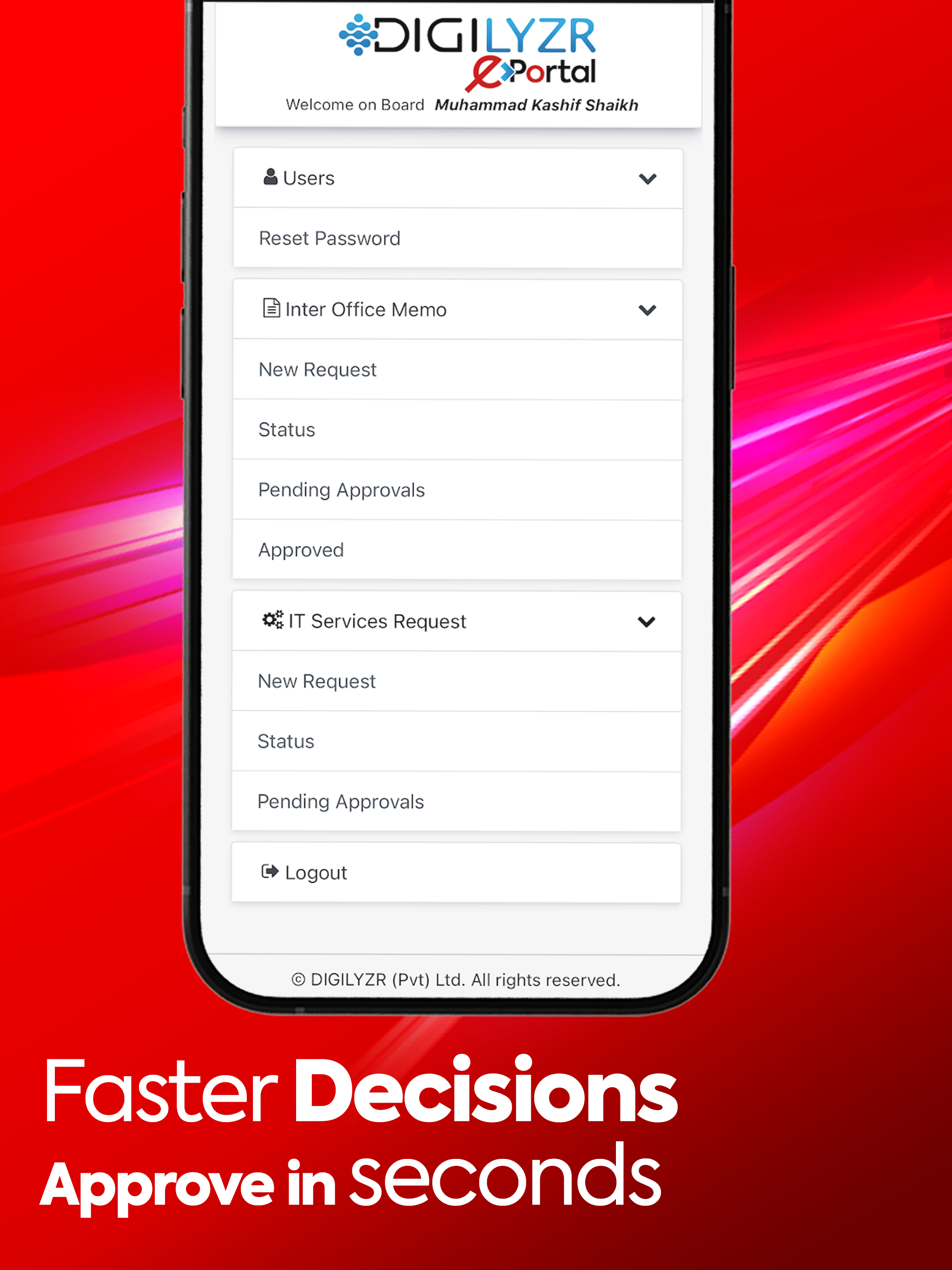 DIGILYZR ePortal screenshot 10