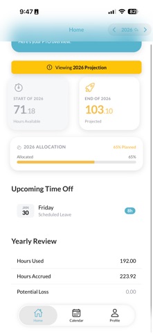 PlayTime: PTO Tracker Screenshot 2 of 5