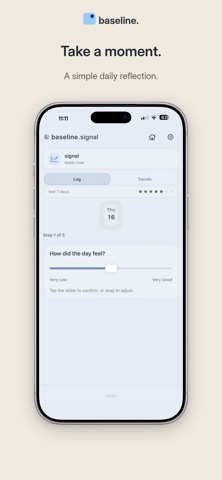 baseline: life and routines screenshot