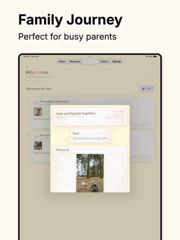 Baby Memory Book - Keepli iPad screenshot