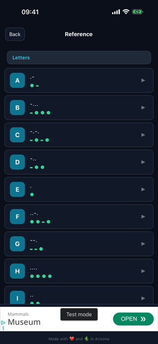 Learn Morse Code - CW Trainer Screenshot 9 of 10