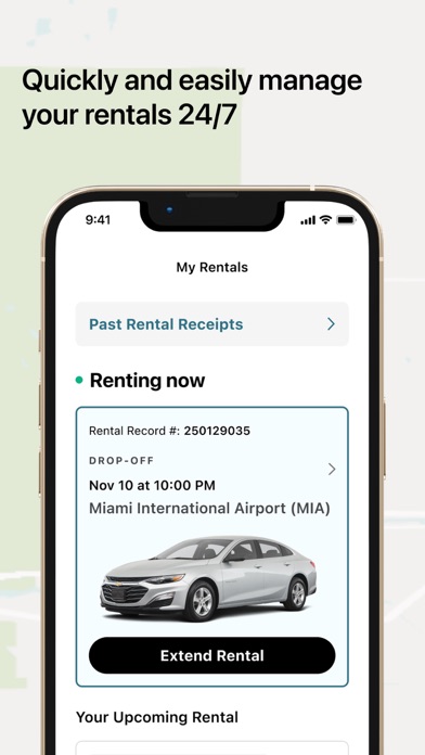 Hertz Rental Car, EV, SUV, Van Screenshot