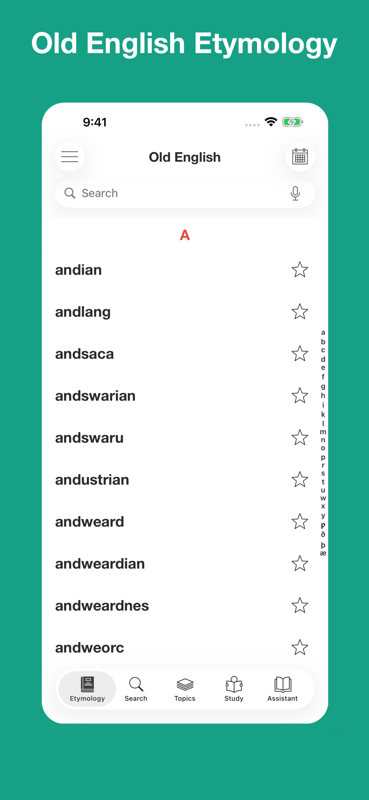 Old English Etymology