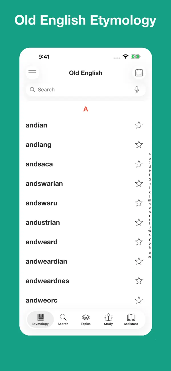 Screenshot #1 pour Old English Etymology