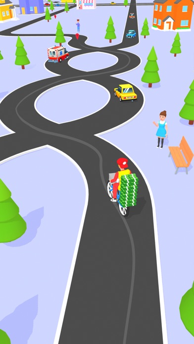 Pizza Delivery Boy: Bike Race Screenshot