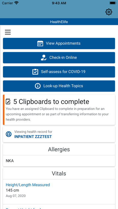 Northern Health - HealthElife Screenshot