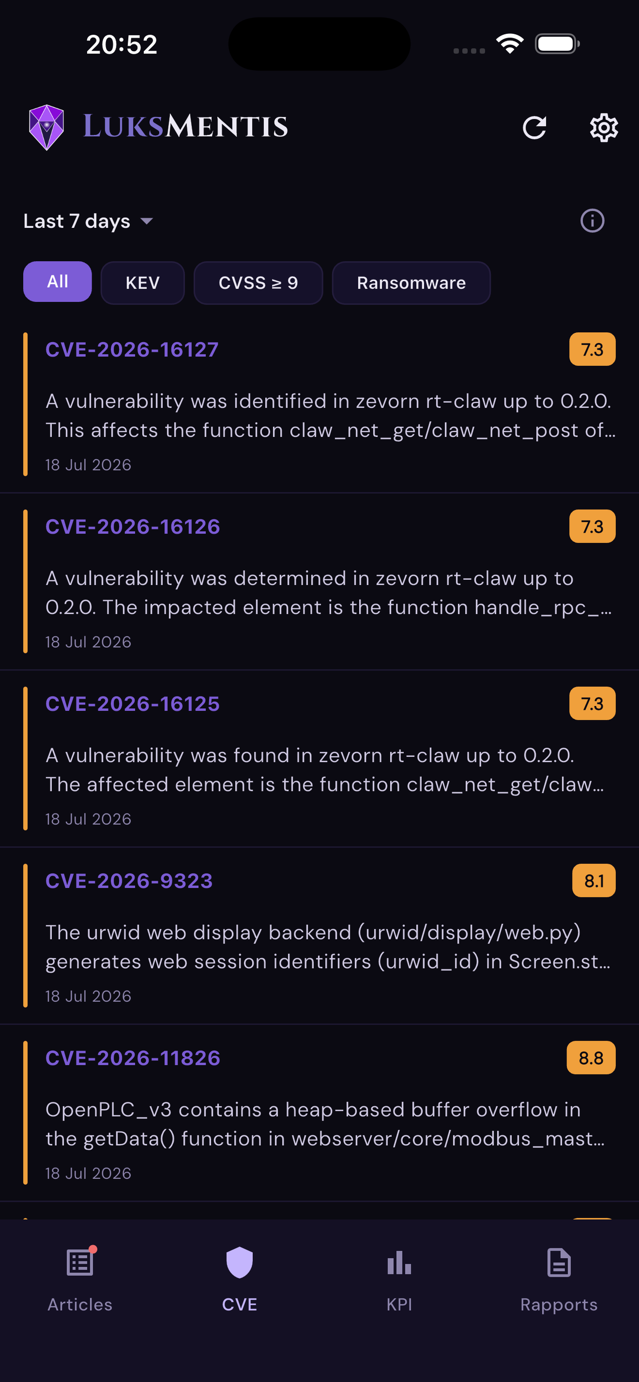 LuksMentis: Cyber Threat News screenshot 2