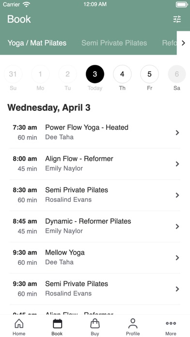 Kinetica Yoga & Pilates Screenshot