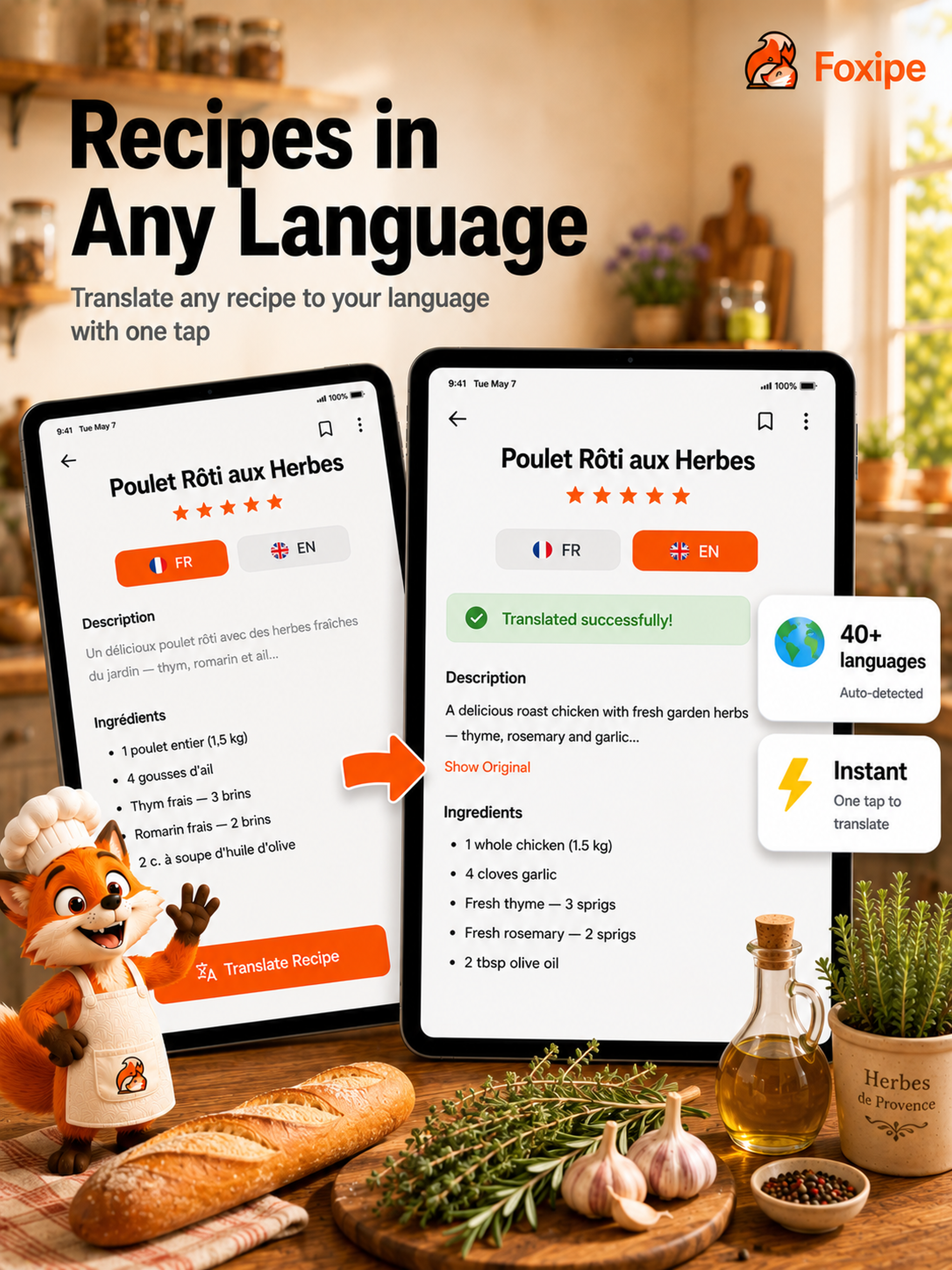 Foxipe - AI Recipe Manager