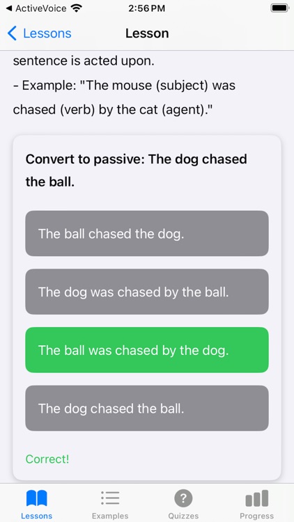 Active-Passive Tutor