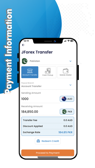 J Forex Money Transfer Screenshot