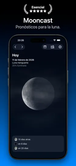 Captura de pantalla de Mooncast en iPhone 1