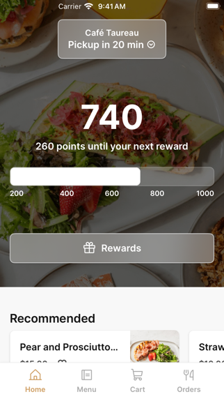 Café Taureau app screenshot