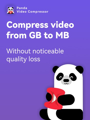 Panda Video Compress & Convert iPad screenshot 1