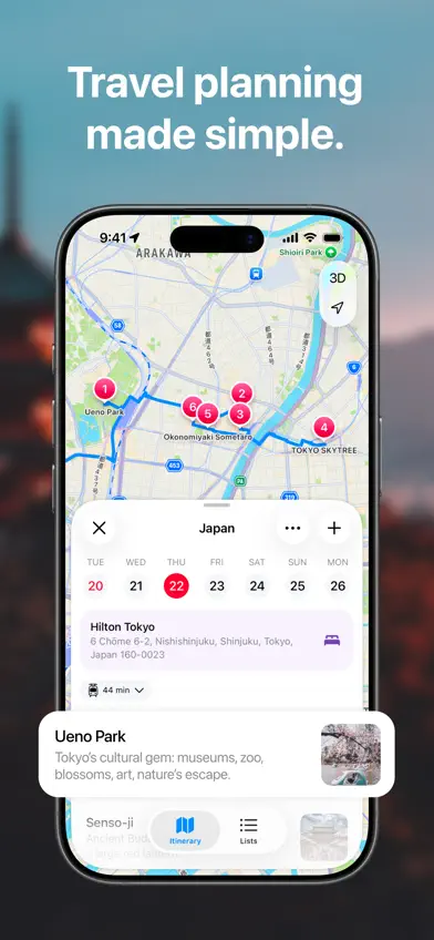 ikisaki - Travel Planner screenshot 1