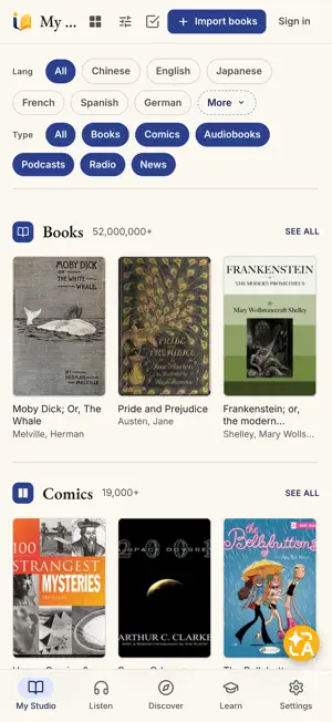 iLib - Read Listen Learn screenshot 1