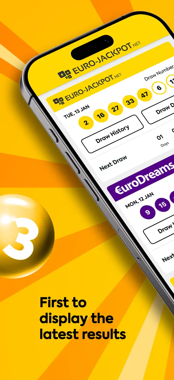 Screenshot #1 pour Eurojackpot Results