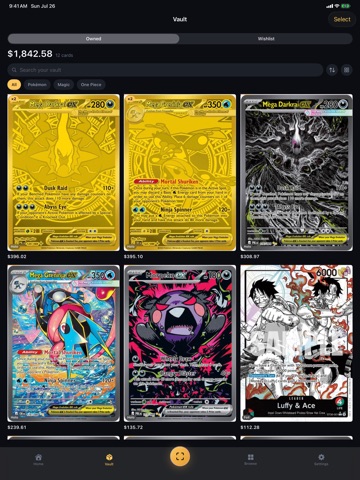 TCG Card Scanner & Values iPad screenshot