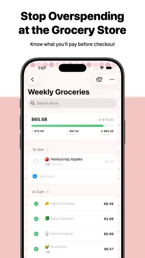 BudgetShopper - Grocery Budget screenshot 1