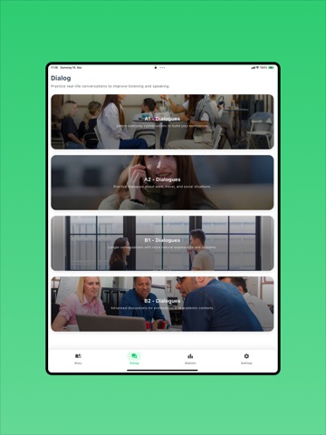 Learn German: Story and Dialog iPad screenshot