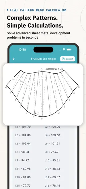 Flat Pattern Bend Calculator screenshot 4