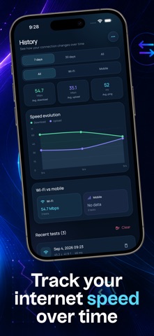 Internet Speed Test WiFi 5G 4G iPhone screenshot