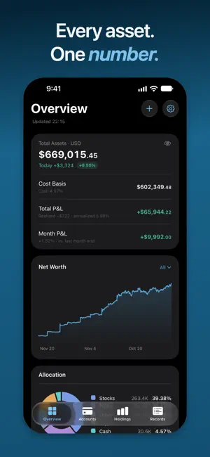 Moment - Portfolio Tracker screenshot 1