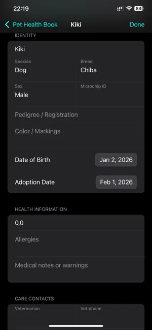 Pet Health Book screenshot 3