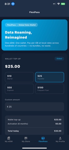 eBlueConnect: eSIM & Flexipass screenshot