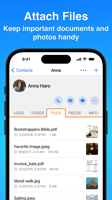 Screenshot #3 pour Contacts Journal CRM