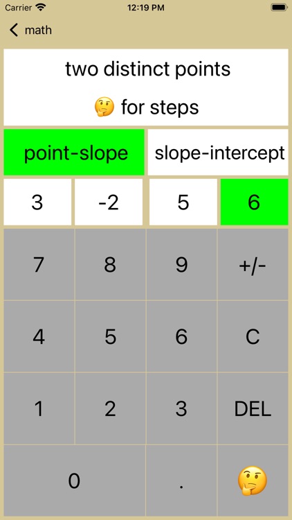 20/20 Straight Line Equations