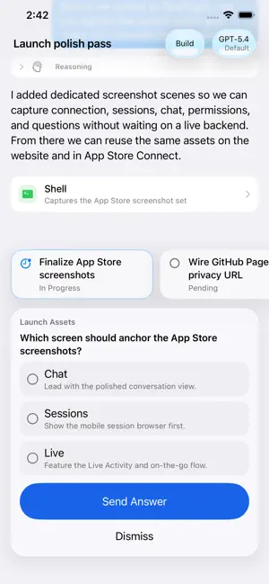 OpenClient for OpenCode iPhone screenshot 6